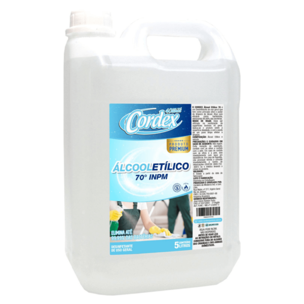 Álcool Etílico 70º INPM Cordex 5 Litros