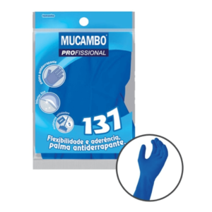 Luva Látex Mucambo Pro 137 Azul