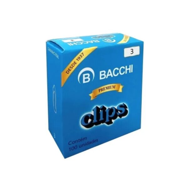 Clips 3 Galvanizado com 100 Unidades - Bacchi