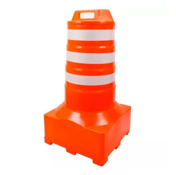 Cone Barril Sinalizador de Tráfego 110 cm Base Quadrada - Eco Sinal
