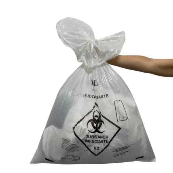 Saco para Lixo Infectante 100 Litros Embalac - Pacote com 100 Unidades