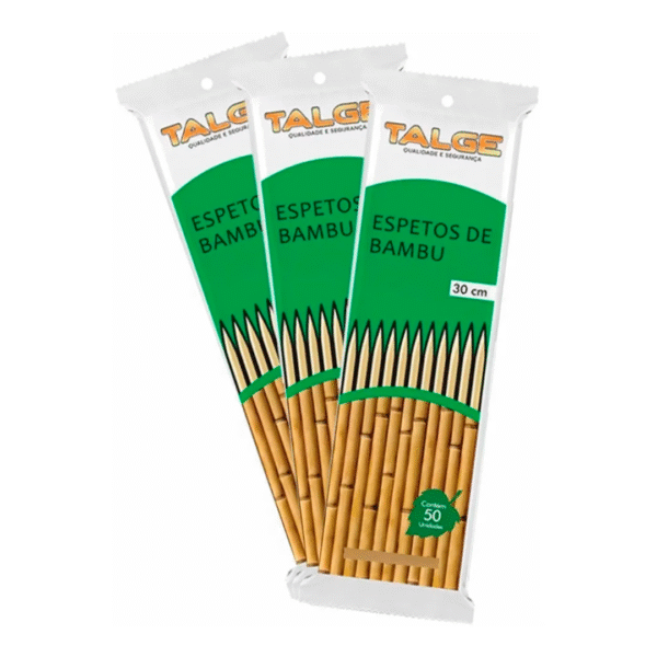 Espeto de Bambu para Churrasco Talge 30cm (Pacote c_ 500un) 1