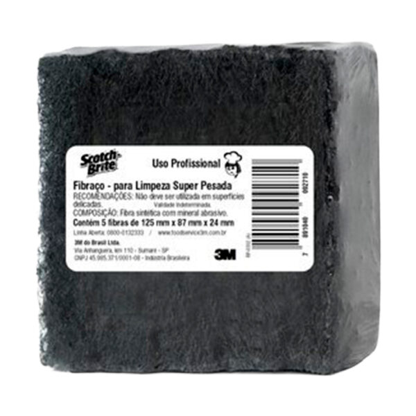 Fibraço 3M Scotch-Brite para Limpeza Ultra Pesada – Certificado HACCP (5un) 3