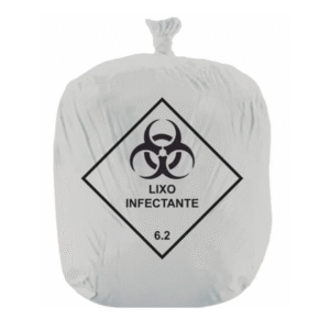 Saco de Lixo Hospitalar para Resíduo Infectante 200L (Pacote c_ 100un)