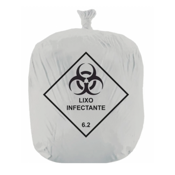 Saco de Lixo Hospitalar para Resíduo Infectante 200L (Pacote c_ 100un)