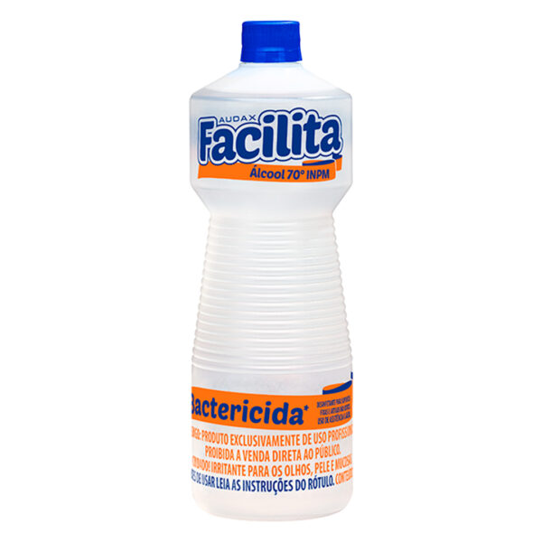 Álcool Hospitalar 70º INPM Audax Facilita 1 Litro – Desinfecção de Superfícies