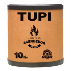 Álcool em Gel Acendedor 80° INPM Tupi 10kg – Para Churrasqueiras e Réchauds