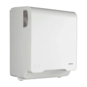 Dispenser de Papel Toalha Autocorte para Bobina Nobre Brave (Branco) A