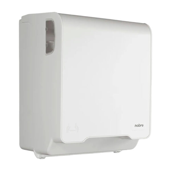 Dispenser de Papel Toalha Autocorte para Bobina Nobre Brave (Branco) A