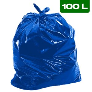 Saco de Lixo 100L Azul (Pacote c/ 100 Unidades)