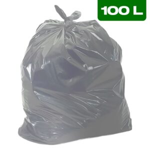 Saco de Lixo 100L Cinza (Pacote c/ 100 Unidades)