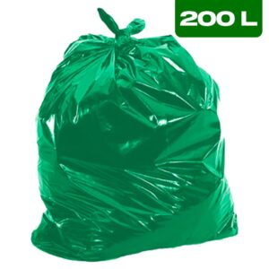 Saco de Lixo 200L Verde (Pacote c/ 100 Unidades)