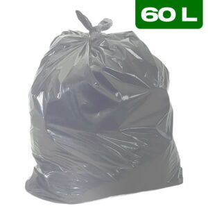 Saco de Lixo 60L Cinza 50x60cm (Pacote c/ 100 Unidades)