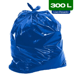 Saco de Lixo Azul 300L PESADO (Pacote c_ 50 Unid.)