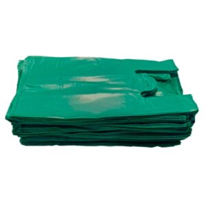 Sacola Camiseta Verde Reciclada 60x75cm - Bomplast (Caixa c/ 5kg)