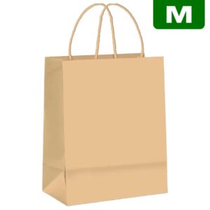 Sacola de Papel Kraft Delivery Cromus - Tamanho M (Pacote c/ 100 Unidades)